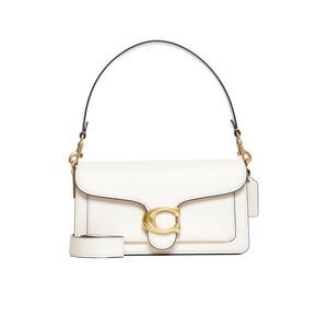 Coach Ny Women "Tabby 26" In Ivory Pebbled Leather